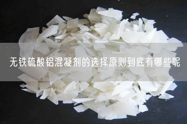 无铁硫酸铝混凝剂的选择原则到底有哪些呢(图2)